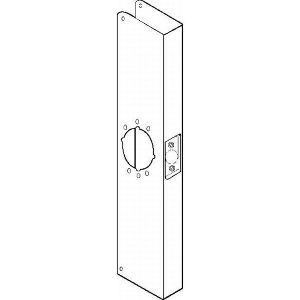 20" Classic Wrap Around with 2-3/8" Backset and 1-3/4" Door